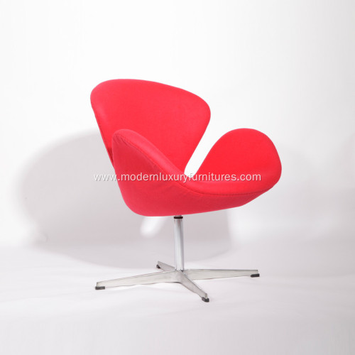 Arne Jacobsen Cashmere Wool Swan Lounge Chair Replica